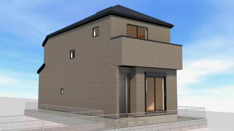 練馬区平和台3丁目新築戸建 2号棟 外観パース図 練馬区平和台3丁目新築戸建 2号棟 外観パース図