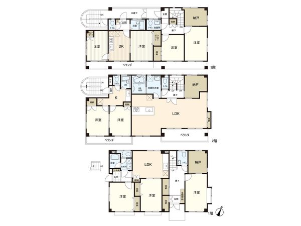 練馬区練馬1丁目 戸建 間取図(平面図) 練馬区練馬1丁目 戸建 間取図(平面図)