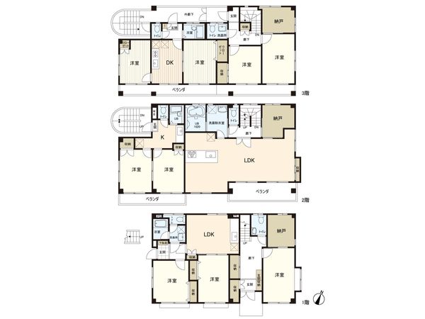 練馬区練馬1丁目 戸建 間取図(平面図) 間取図(平面図)