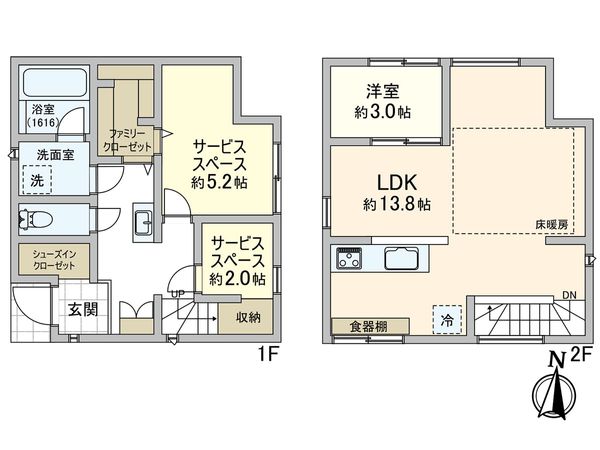 練馬区早宮3丁目 戸建 間取図(平面図)