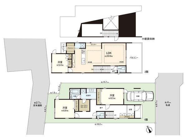 練馬区桜台2丁目 新築戸建 間取図(平面図)