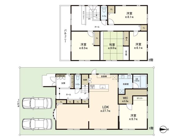 練馬区平和台1丁目 戸建 間取図(平面図) 練馬区平和台1丁目 戸建 間取図(平面図)