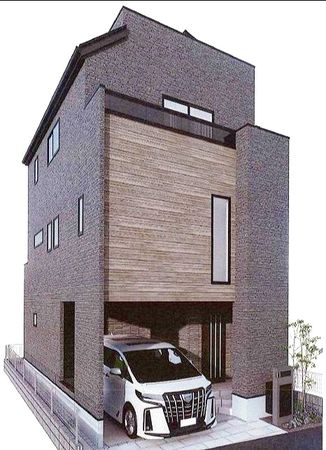 練馬区桜台4丁目 新築戸建 外観パース図 練馬区桜台4丁目 新築戸建 外観パース図
