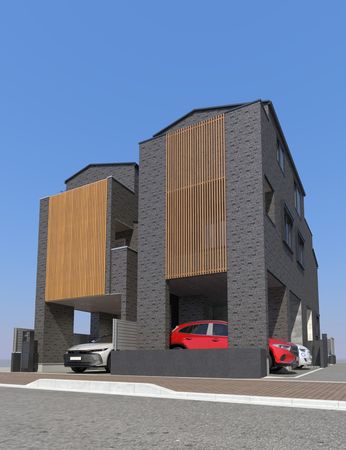 練馬区豊玉南1丁目 新築戸建 A号棟(2025年9月完成予定) 外観パース図 練馬区豊玉南1丁目 新築戸建 A号棟(2025年9月完成予定) 外観パース図