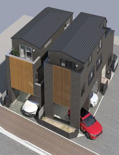 練馬区豊玉南1丁目 新築戸建 B号棟(2025年9月完成予定) 外観パース図