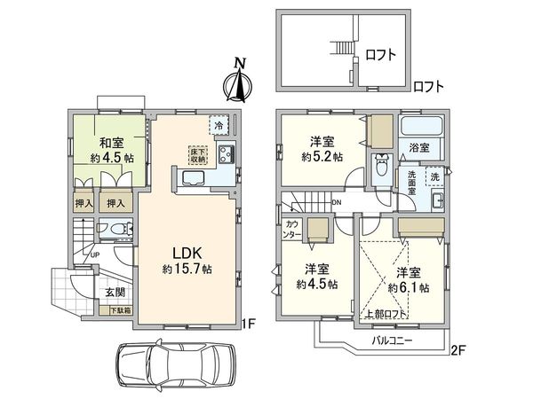 練馬区大泉学園町7丁目 戸建 間取図(平面図) 練馬区大泉学園町7丁目 戸建 間取図(平面図)