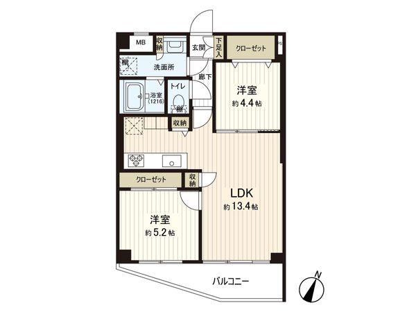 藤和シティコープ江古田 間取図(平面図) 藤和シティコープ江古田 間取図(平面図)