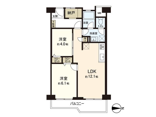 富士見台マンション 間取図(平面図) 富士見台マンション 間取図(平面図)