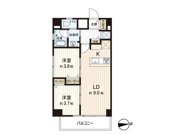 三田桜台第3コーポ 間取図(平面図) 間取図(平面図)
