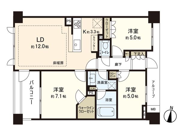 クラッシィハウス練馬豊玉 間取図(平面図) クラッシィハウス練馬豊玉 間取図(平面図)