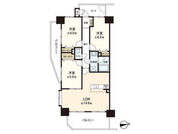 グランシティ豊島園 間取図(平面図)