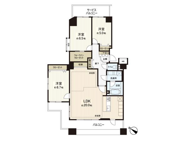 ファストジュール練馬春日町 間取図(平面図)