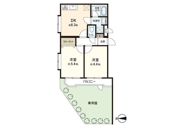 キャニオンビュー氷川台 間取図(平面図)