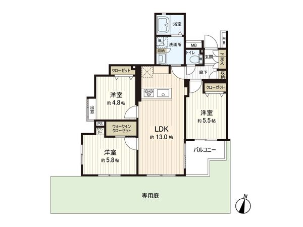 桜台パークホームズ 間取図(平面図)