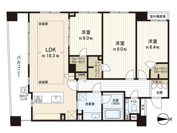 ライオンズガーデン練馬南 間取図(平面図) ライオンズガーデン練馬南 間取図(平面図)