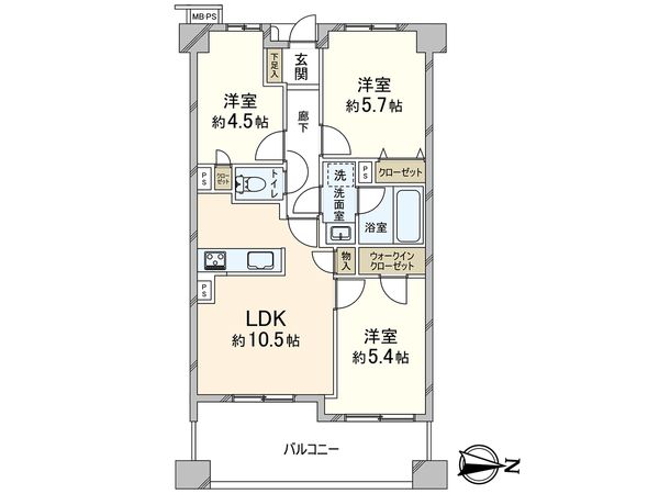 ライオンズガーデン豊島園 間取図(平面図)