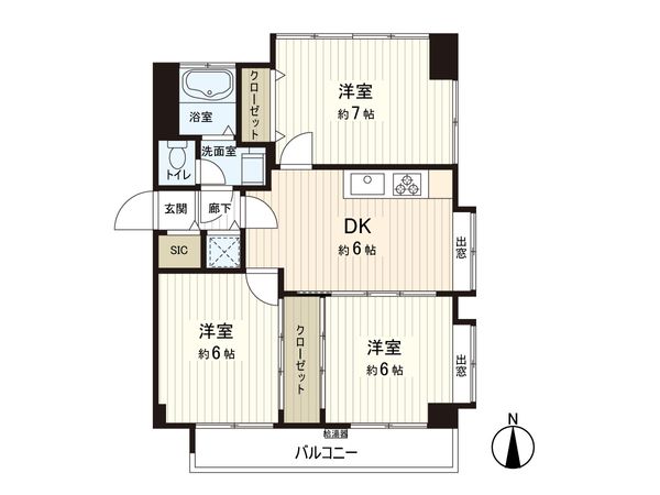 豊玉セブンマンション 間取図(平面図)