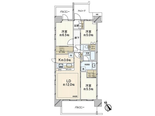 ローレルコート練馬新桜台 間取図(平面図) 間取図(平面図)