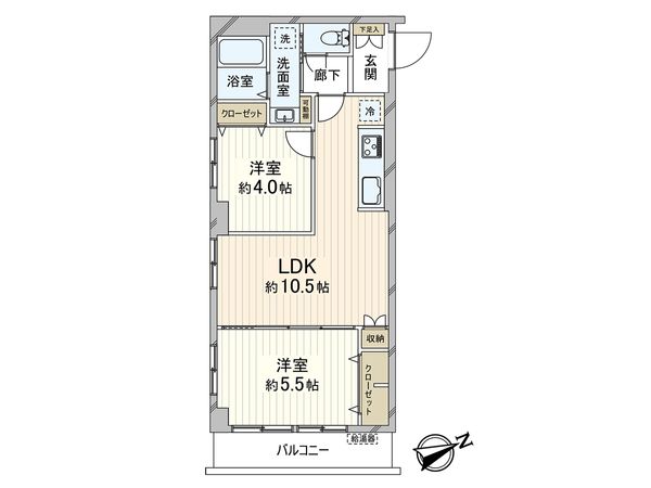 ニューパールマンション 間取図(平面図)