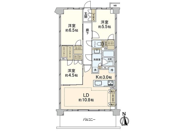 レーベン練馬春日町GRAN WARD TERRACE 間取図(平面図) レーベン練馬春日町GRAN WARD TERRACE 間取図(平面図)