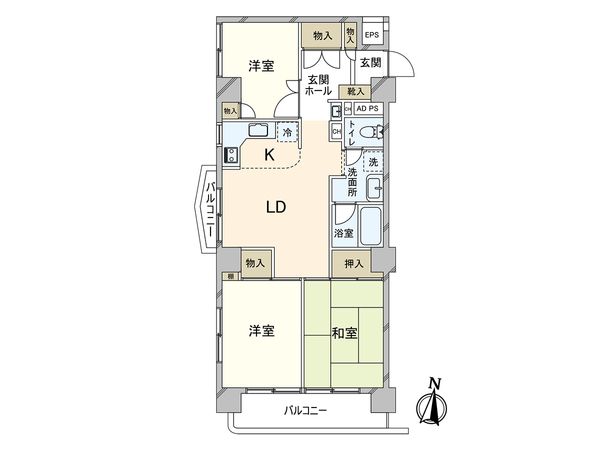 日商岩井哲学堂マンション 間取図(平面図) 日商岩井哲学堂マンション 間取図(平面図)