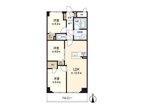 第5桜台ファミリーマンション 間取図(平面図)