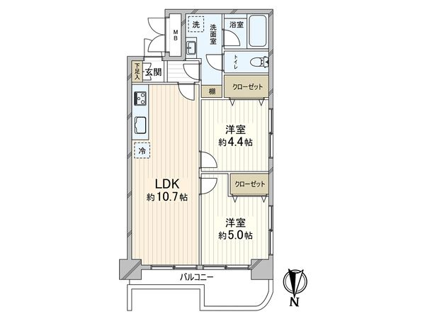 オリンピックマンション桜台第2 間取図(平面図)