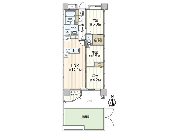 レーベンリヴァーレ練馬桜台エプルヴェ 間取図(平面図) レーベンリヴァーレ練馬桜台エプルヴェ 間取図(平面図)