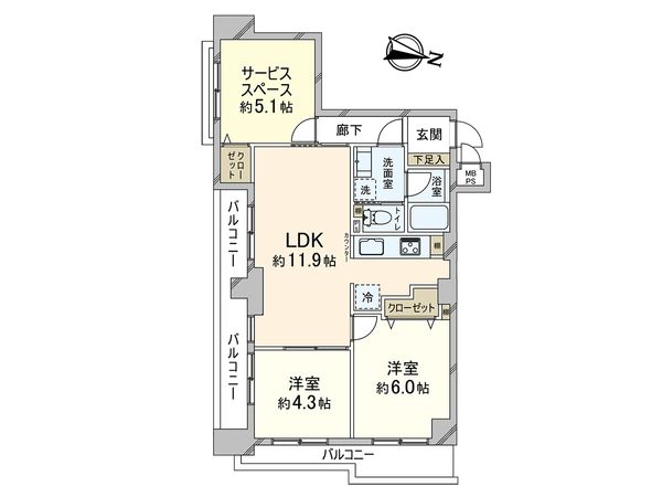セザールプラザ府中 間取図(平面図) セザールプラザ府中 間取図(平面図)