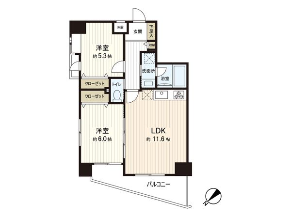 セザール平和台ガーデン 間取図(平面図) セザール平和台ガーデン 間取図(平面図)