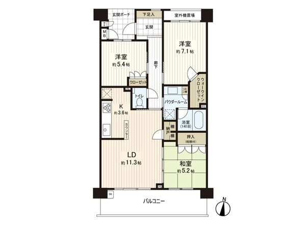 エコヴィレッジ光が丘公園 間取図(平面図)