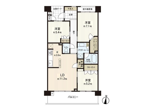 エコヴィレッジ光が丘公園 間取図(平面図)