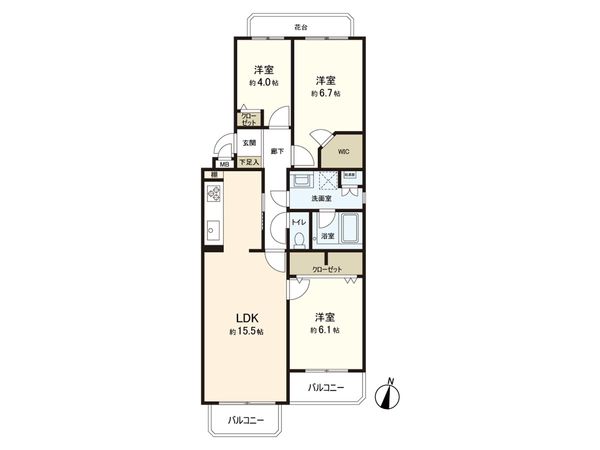 パーク・ハイム豊玉北 間取図(平面図) パーク・ハイム豊玉北 間取図(平面図)