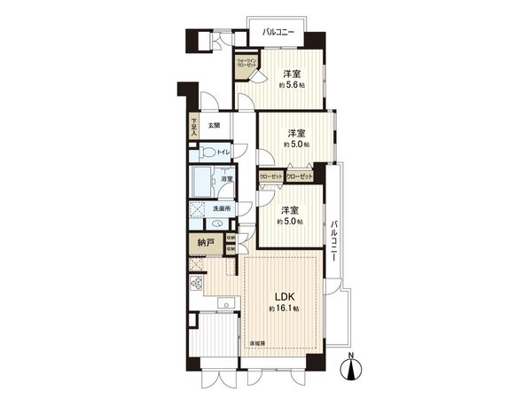 練馬桜台ガーデンハウス 間取図(平面図)