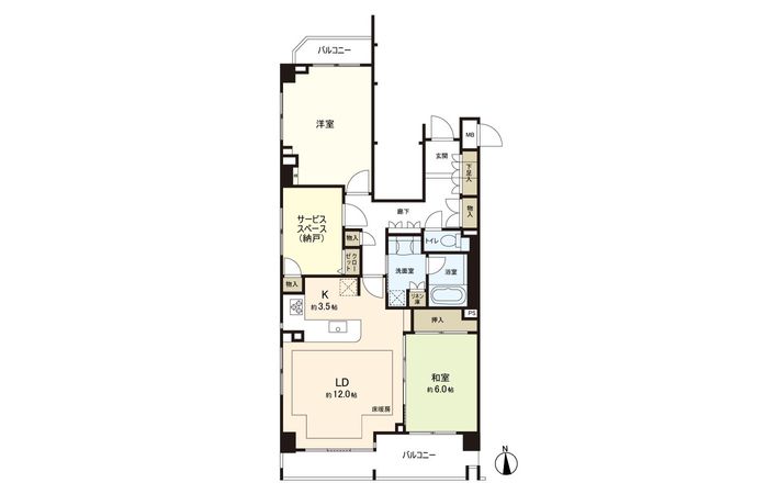 ザ・パームス鷺ノ宮 間取図(平面図) 間取図(平面図)