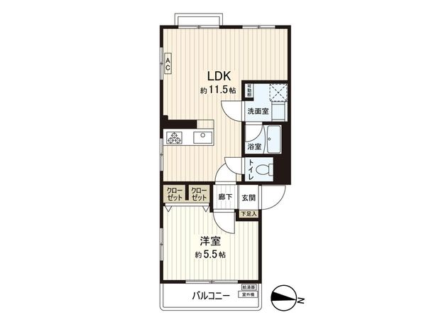 三田中村橋コーポ 間取図(平面図) 三田中村橋コーポ 間取図(平面図)