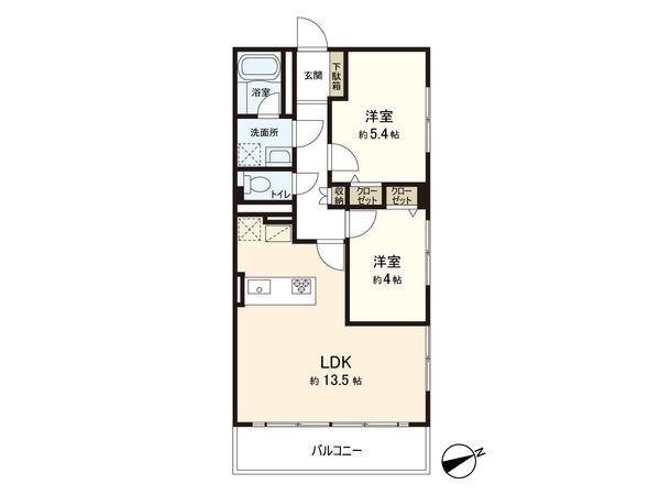 桜台コーポ 間取図(平面図) 間取図(平面図)