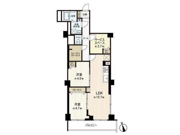 豊玉マンション 間取図(平面図) 間取図(平面図)