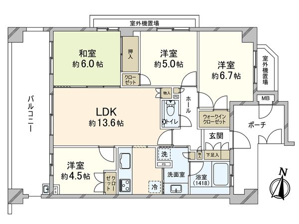 ブランズ平和台 間取図(平面図)