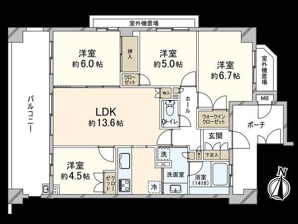 ブランズ平和台 間取図(平面図)