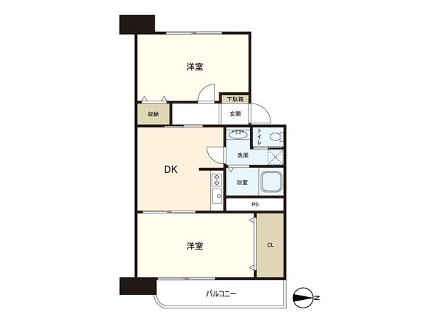 三田桜台第2コーポ 間取図(平面図)