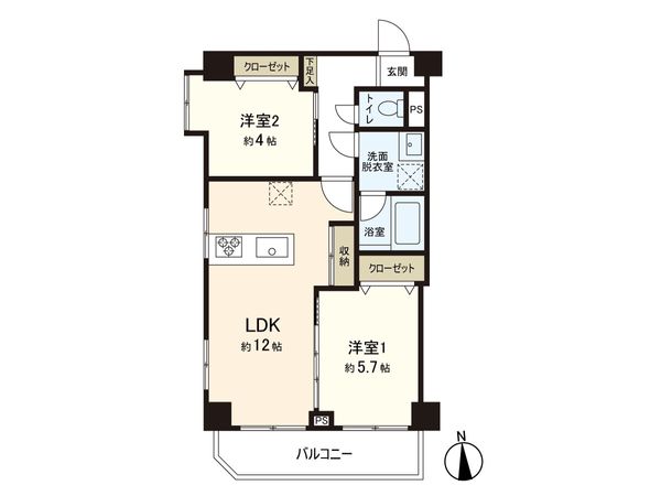 ライオンズマンション桜台第2 間取図(平面図)