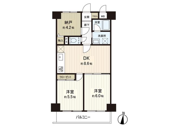 ライオンズマンション中村橋 間取図(平面図) ライオンズマンション中村橋 間取図(平面図)