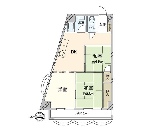 富士見台永谷コーポラス 間取図(平面図) 富士見台永谷コーポラス 間取図(平面図)