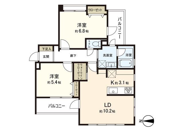 ドゥメイン富士見台 間取図(平面図) ドゥメイン富士見台 間取図(平面図)