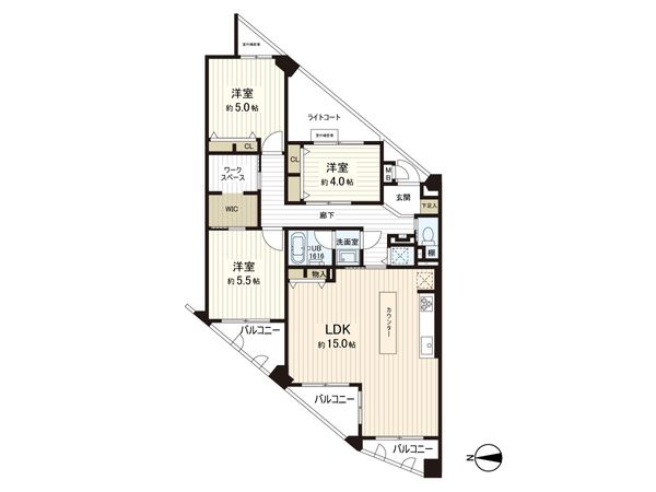 グリーンビレッジ氷川台 間取図(平面図) グリーンビレッジ氷川台 間取図(平面図)
