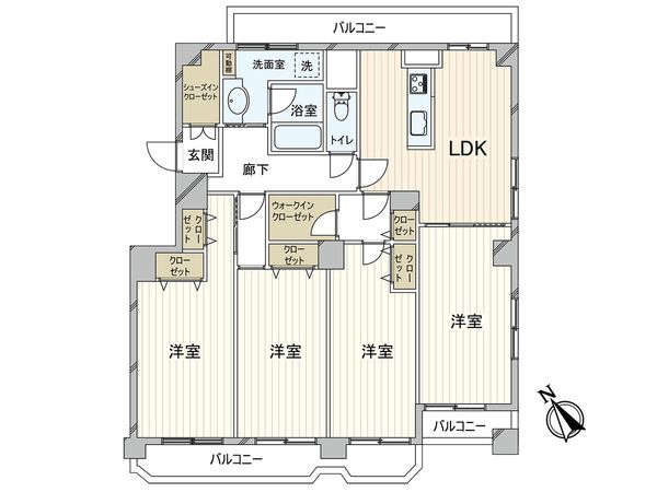 成増第3シャトレ 間取図(平面図) 成増第3シャトレ 間取図(平面図)