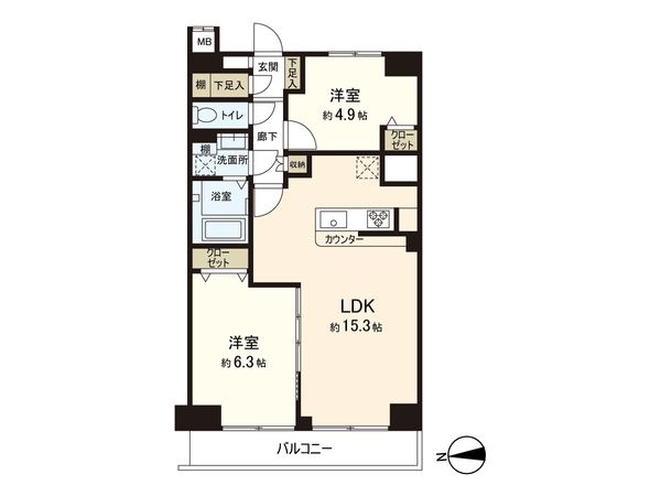 豊玉ハイライズ 間取図(平面図) 間取図(平面図)