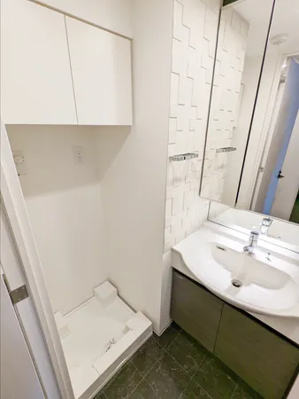 システム洗面化粧台（三面鏡・収納）