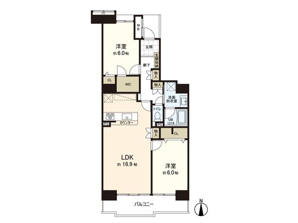 光が丘パークタウンいちょう通り東 3-7-2号棟 間取図(平面図) 光が丘パークタウンいちょう通り東 3-7-2号棟 間取図(平面図)